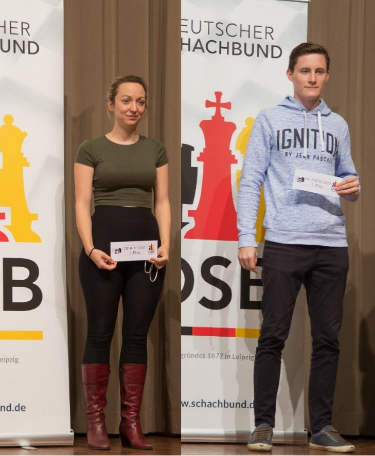 IM Elisabeth Pähtz und FM Pascal Neukirchner sind Deutsche Meister im Schnellschach