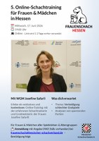 5. Online-Training für Frauen & Mädchen mit WGM Josefine Safarli am 17. Juni