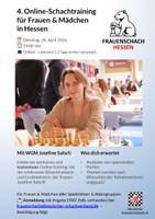 4. Online-Training für Frauen & Mädchen mit WGM Josefine Safarli am 28. April